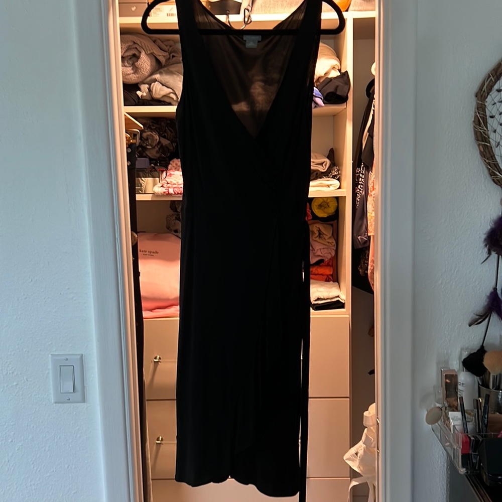 Ann Taylor sexy little black wrap dress